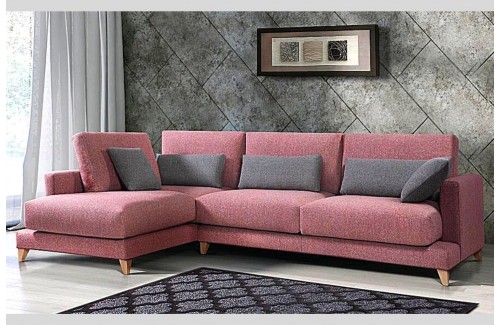 Sofá con chaiselongue TANIA