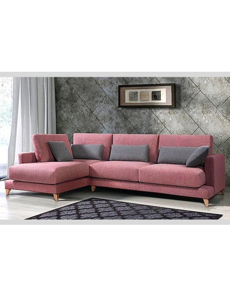 Sofá con chaiselongue TANIA