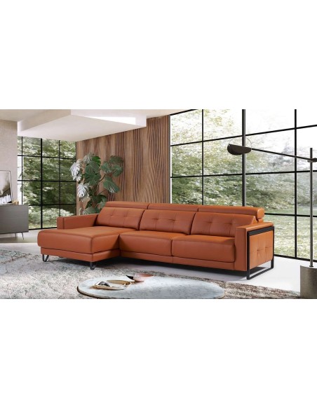 Sofá con chaise longue LUCAS