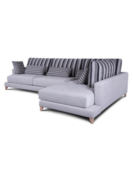 Sofá con chaiselongue TANIA