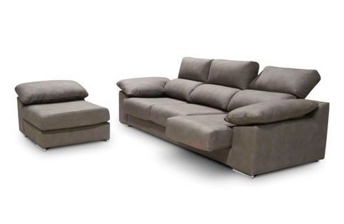 Sofá 3 plazas + pouf DANIELA 2