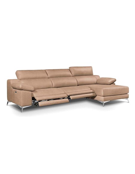 Sofá con chaiselongue ESMERALDA