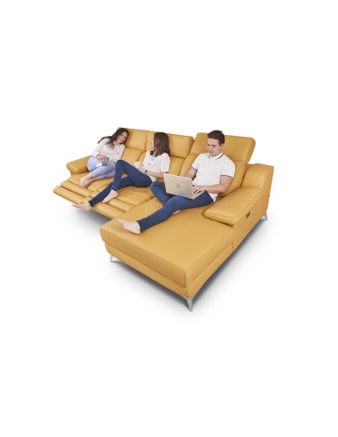 Sofá con chaise longue AGATHA