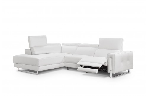 Sofá con chaise longue ELISA con asientos relax motorizados 2