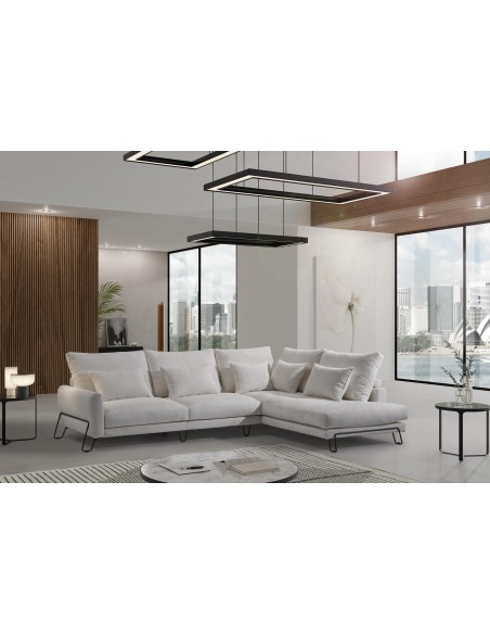 Sofá con chaise longue LUCIA