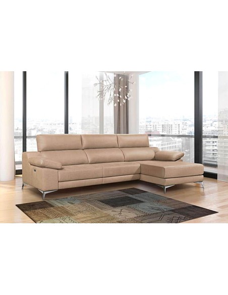 Sofá con chaiselongue ESMERALDA