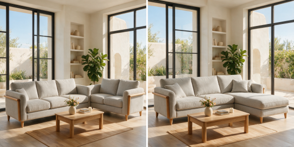 Sofá 3+2 o chaise longue: cuál encaja mejor en tu salón